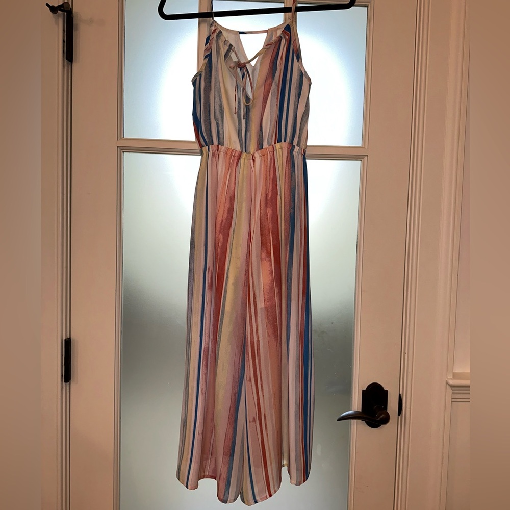 BB DAKOTA rainbow jumpsuit. Size XS.